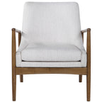 Bev White Accent Chair