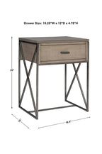 Cartwright Gray Side Table