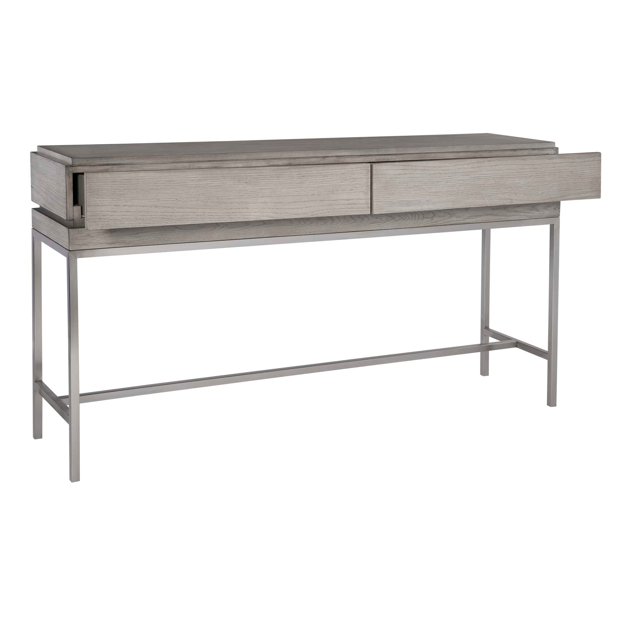 Kamala Gray Oak Console Table