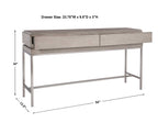 Kamala Gray Oak Console Table