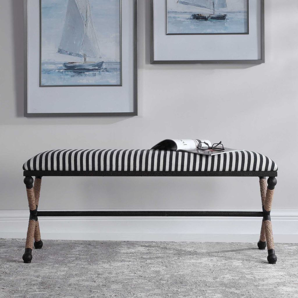 Braddock Striped Bench