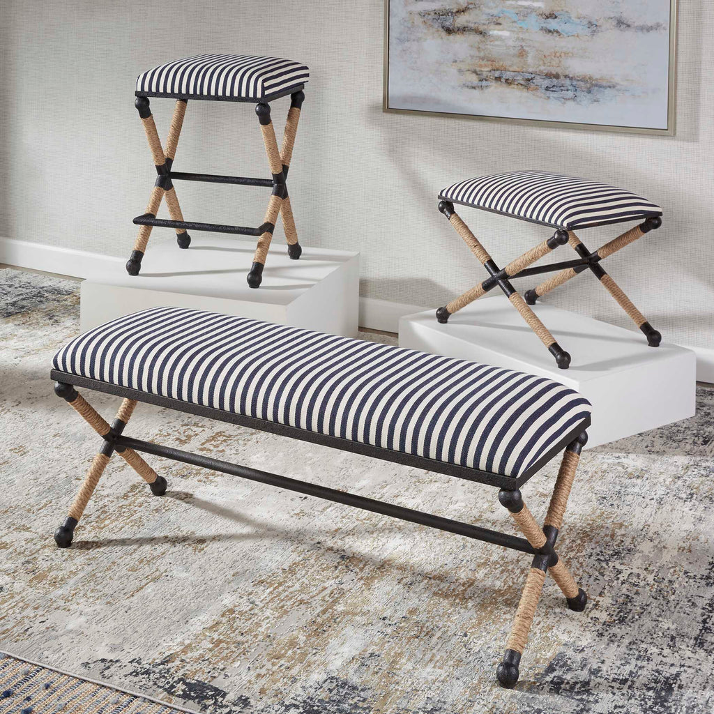 Braddock Striped Bench