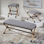 Braddock Striped Bench