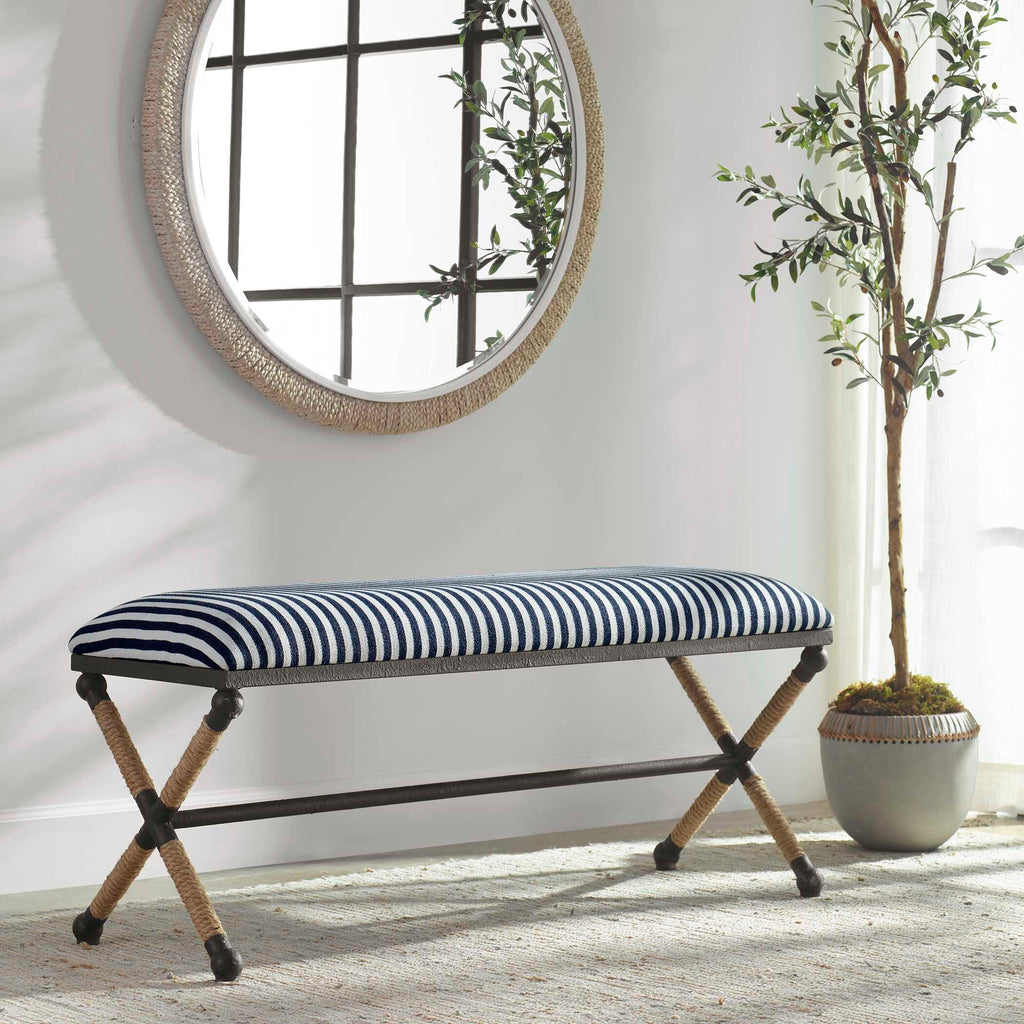Braddock Striped Bench