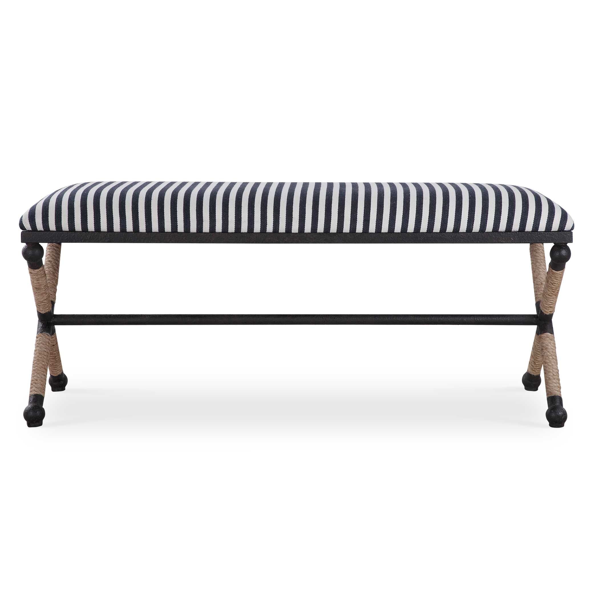 Braddock Striped Bench