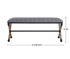 Braddock Striped Bench