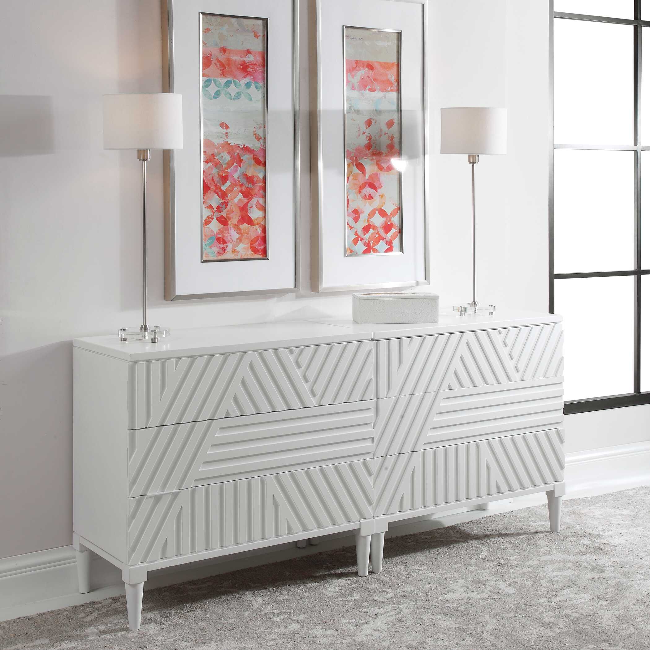 Colby White Drawer Chest