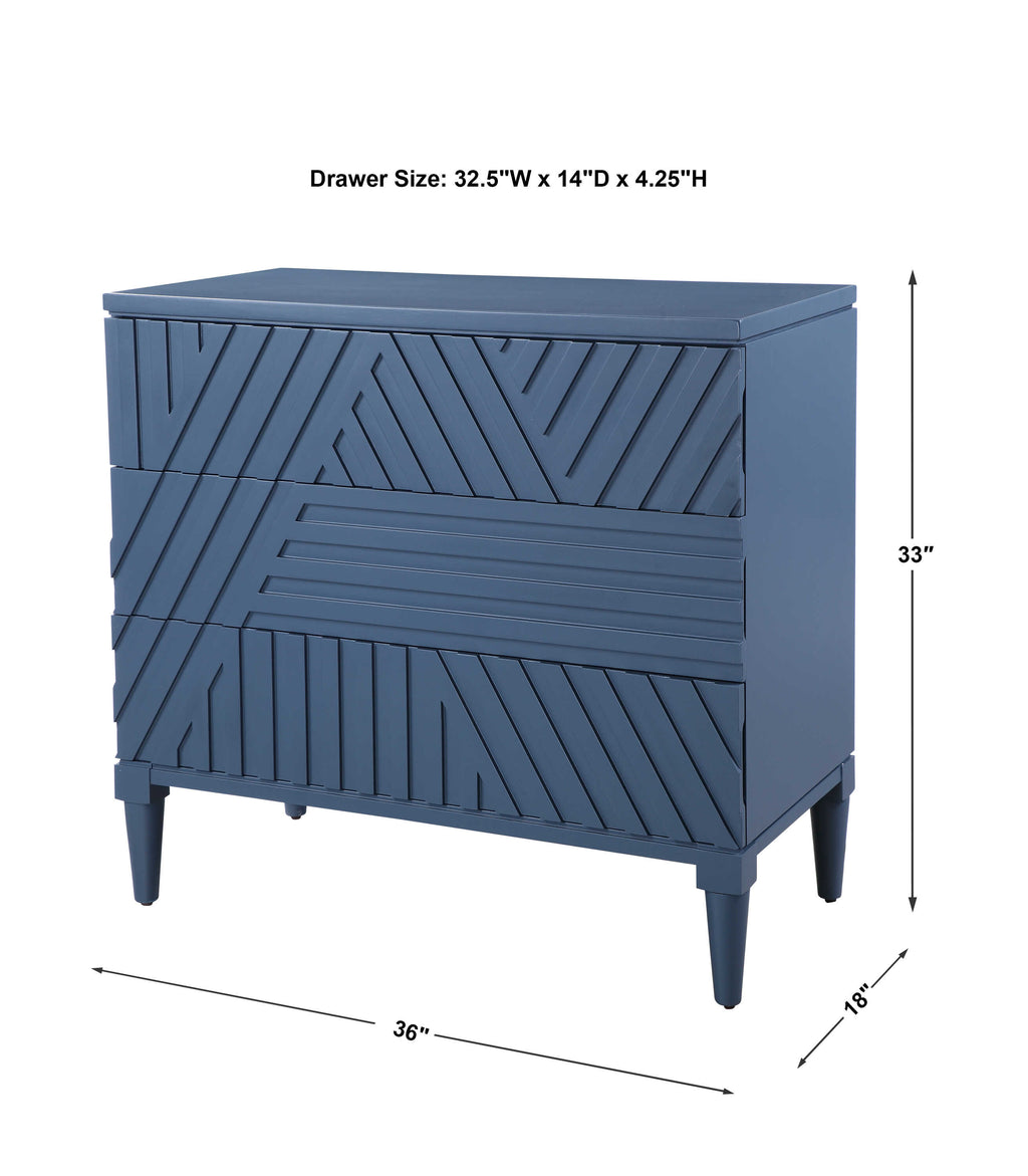 Colby Blue Drawer Chest