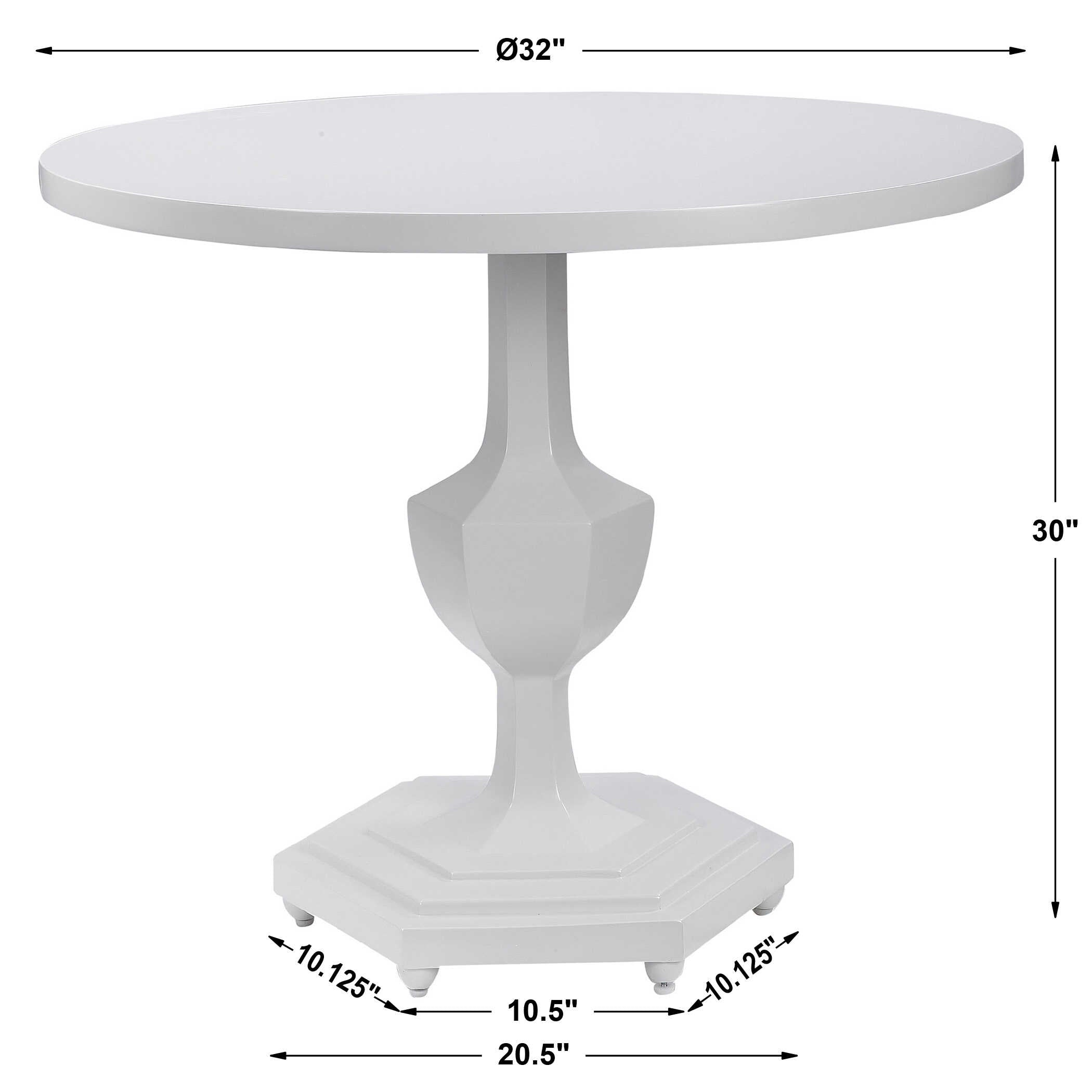 Kabarda White Foyer Table