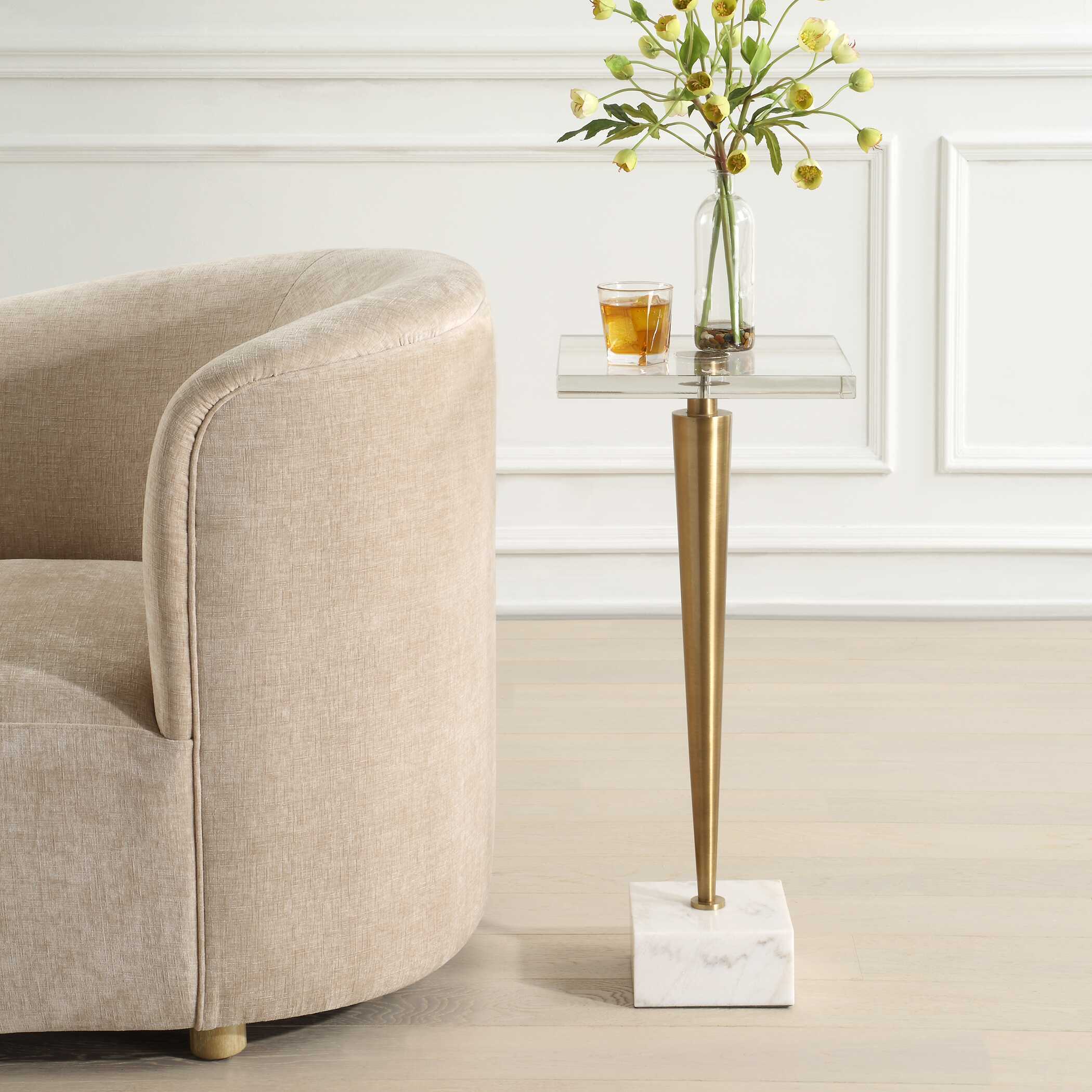 Campeiro Brass Drink Table