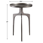 Kenna Nickel Accent Table