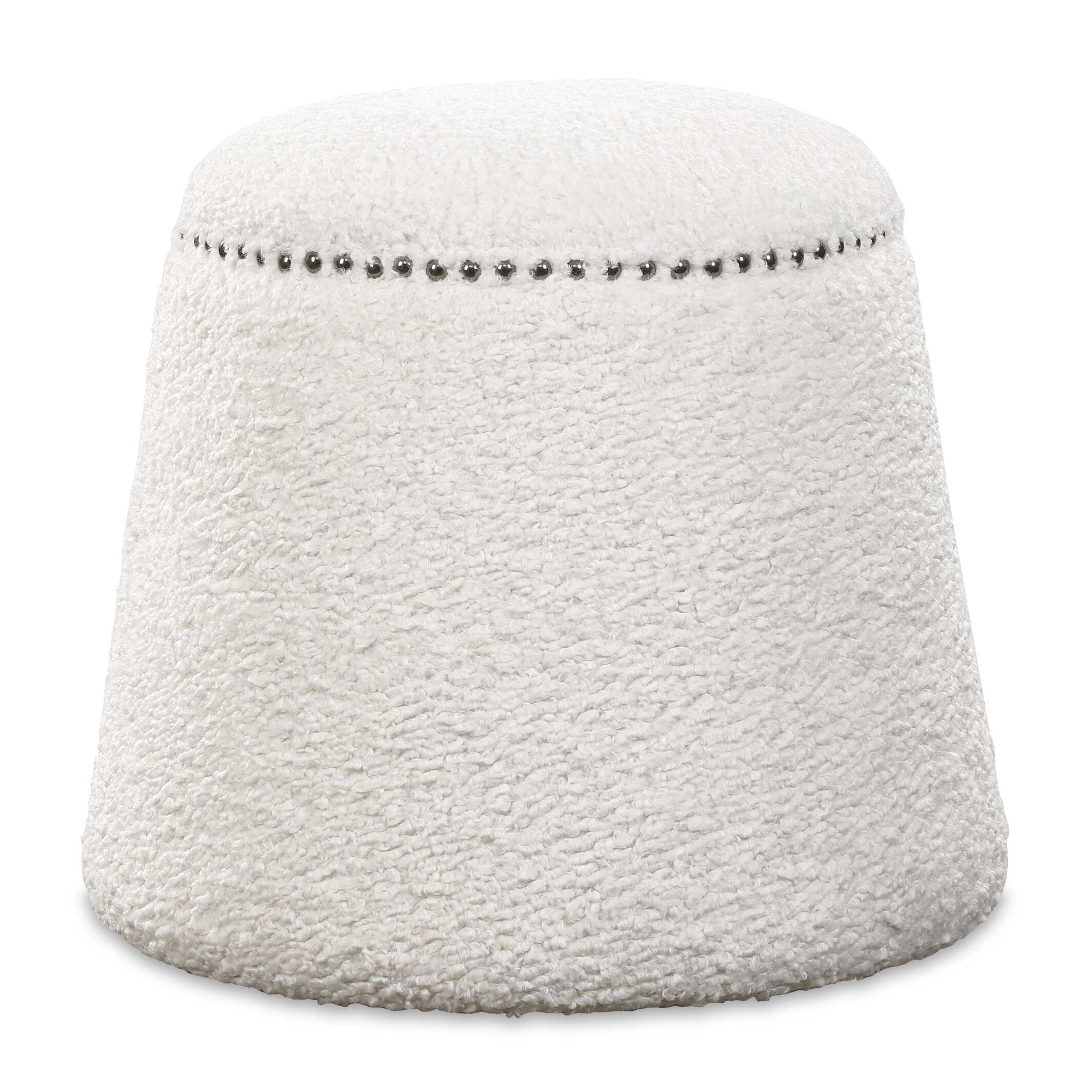 Gumdrop White Ottoman