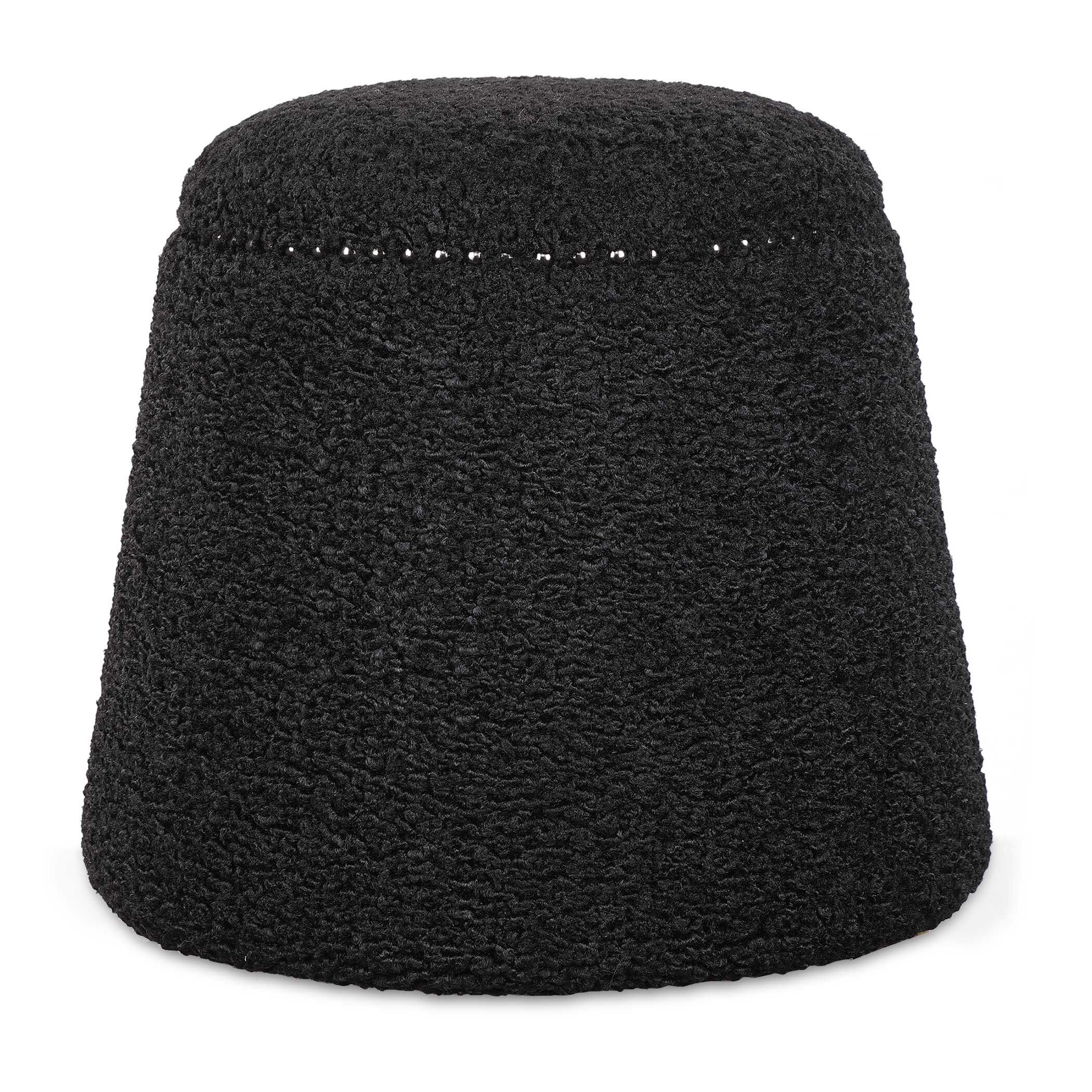Gumdrop Black Ottoman
