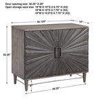 Shield Gray Oak 2 Door Cabinet