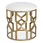 Trellis Geometric Accent Stool
