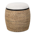 Island Straw Accent Stool