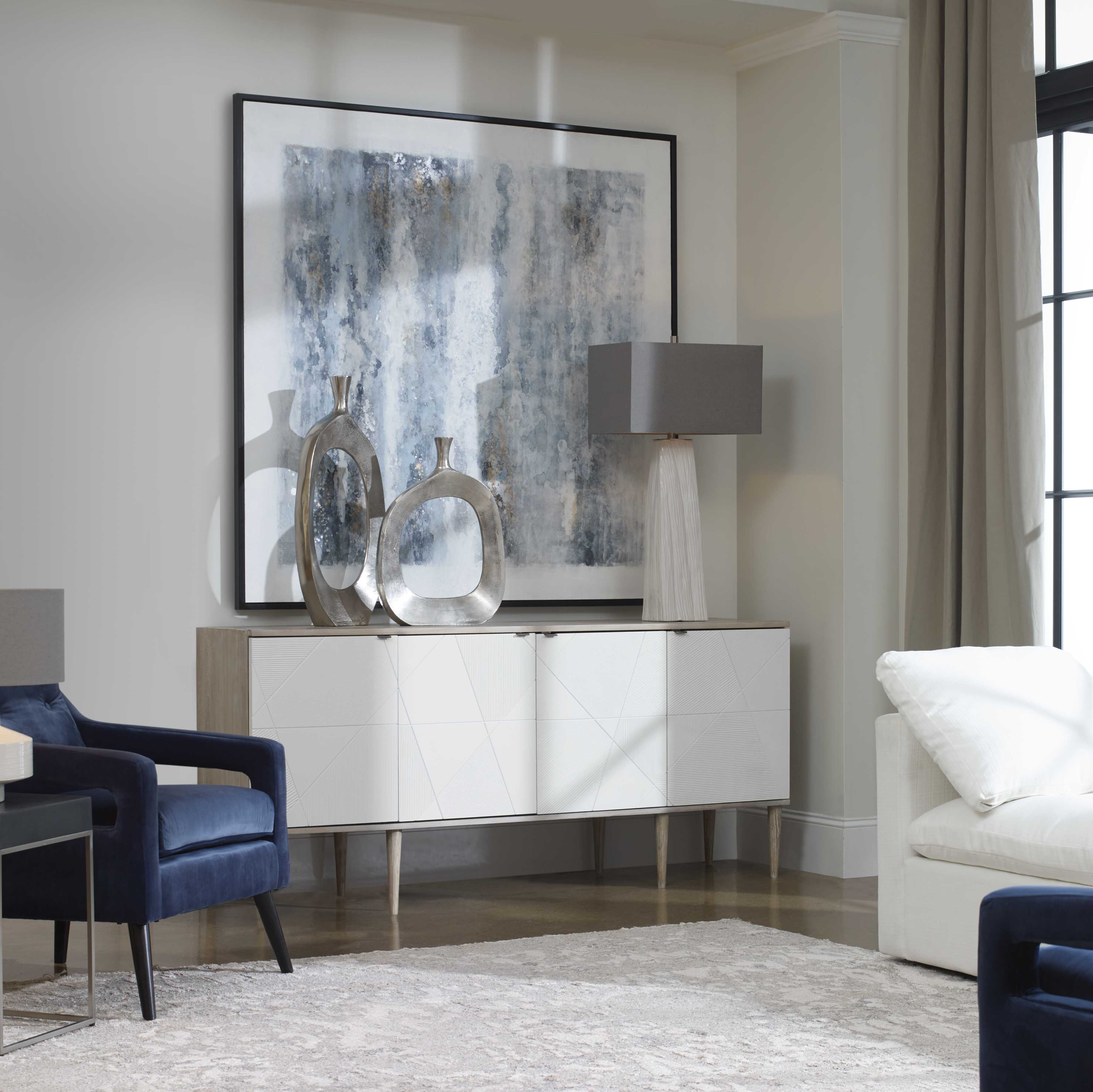 Tightrope 4 Door Modern Sideboard Cabinet