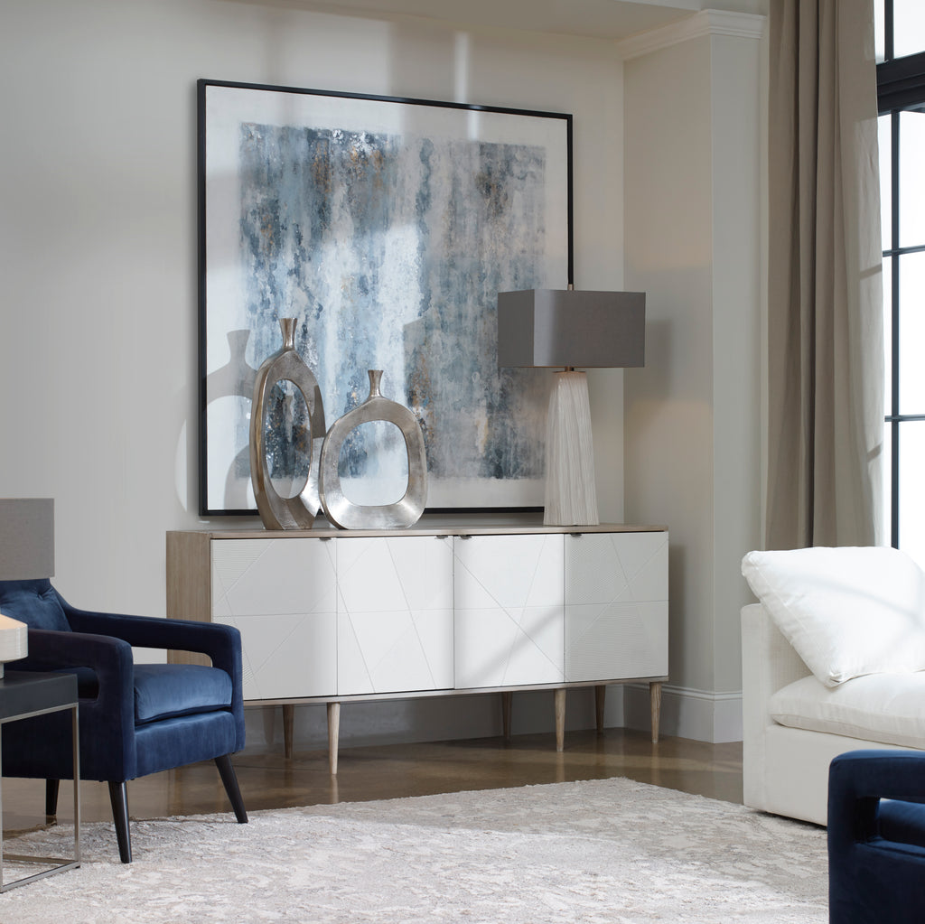 Tightrope 4 Door Modern Sideboard Cabinet