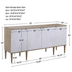 Tightrope 4 Door Modern Sideboard Cabinet