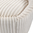 Crue White Swivel Chair