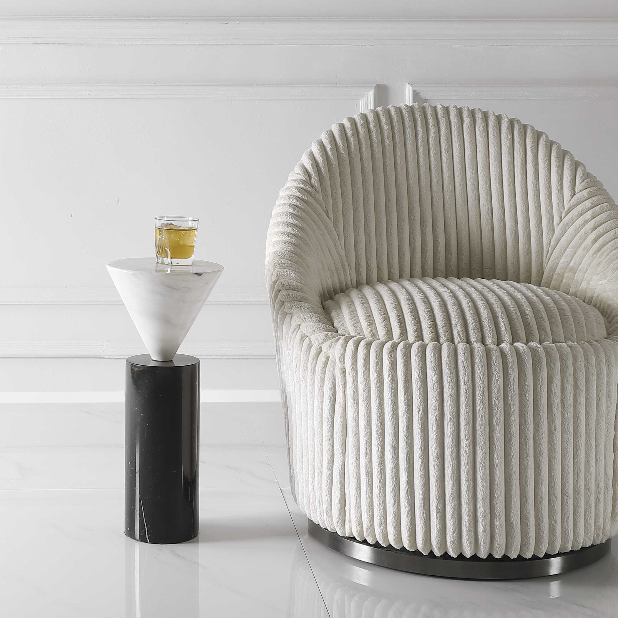 Top Hat Marble Drink Table