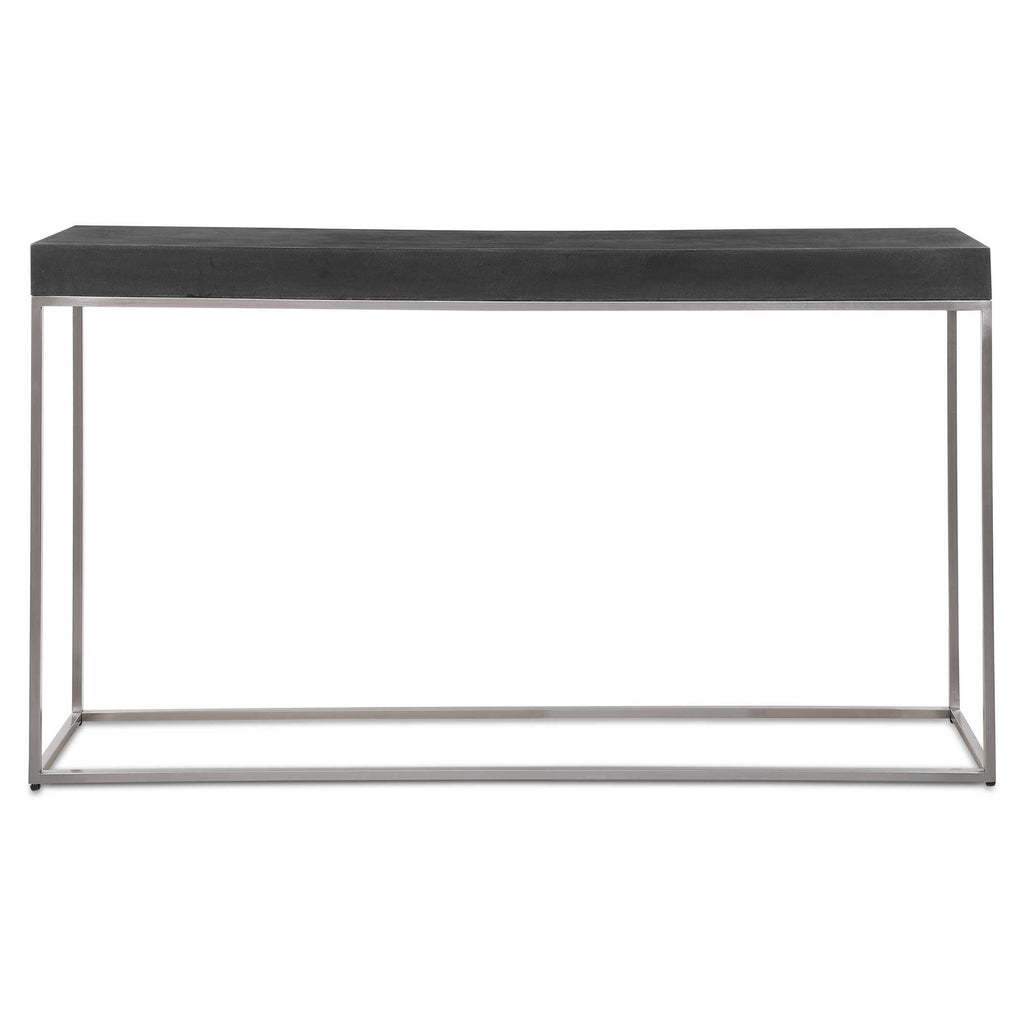 Jase Black Concrete Console Table