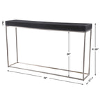 Jase Black Concrete Console Table