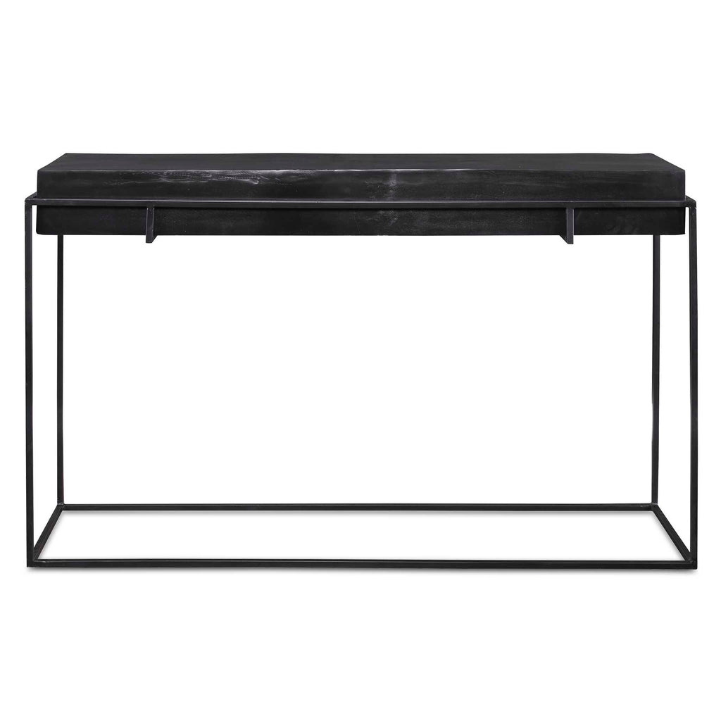 Telone Modern Black Console Table