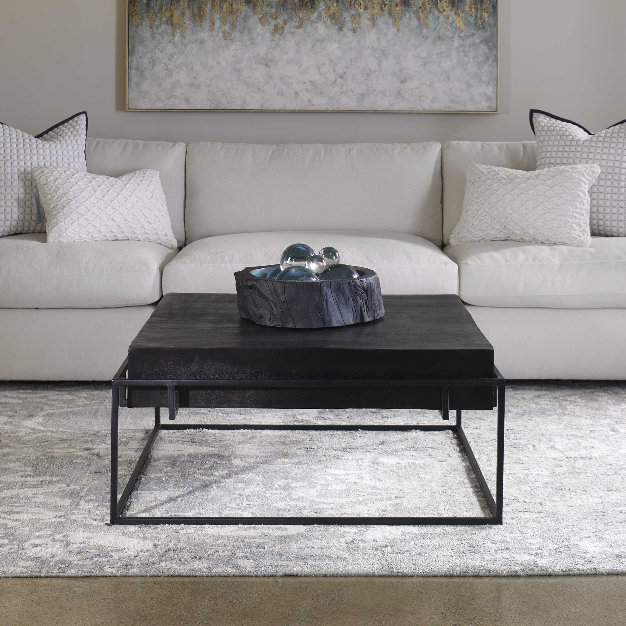 Telone Modern Black Coffee Table