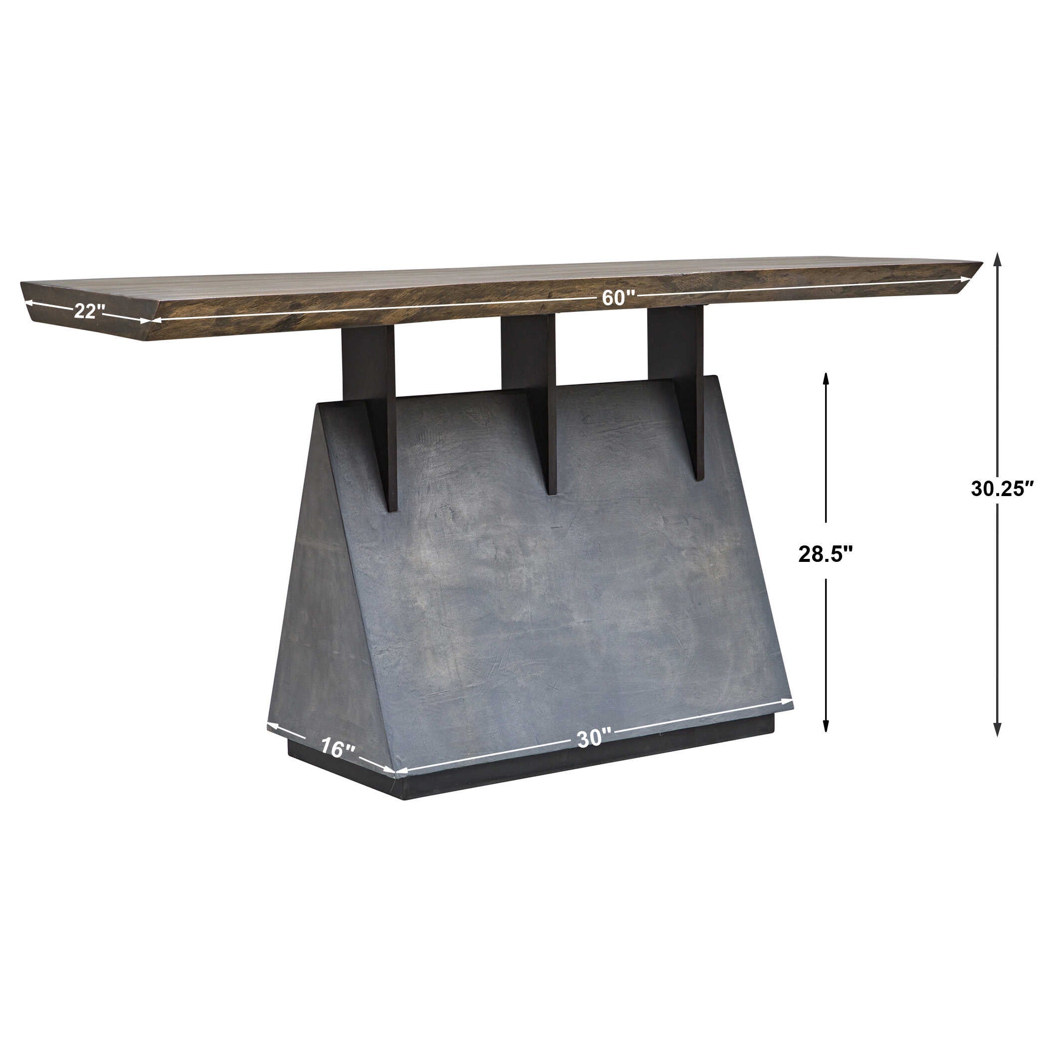 Vessel Industrial Console Table
