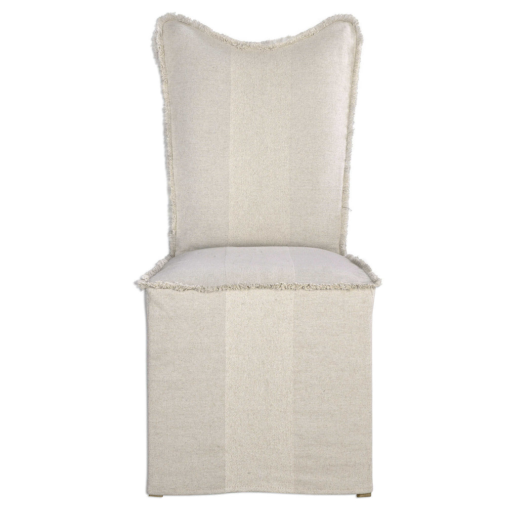 Lenore Armless Chairs Flax Set Of 2
