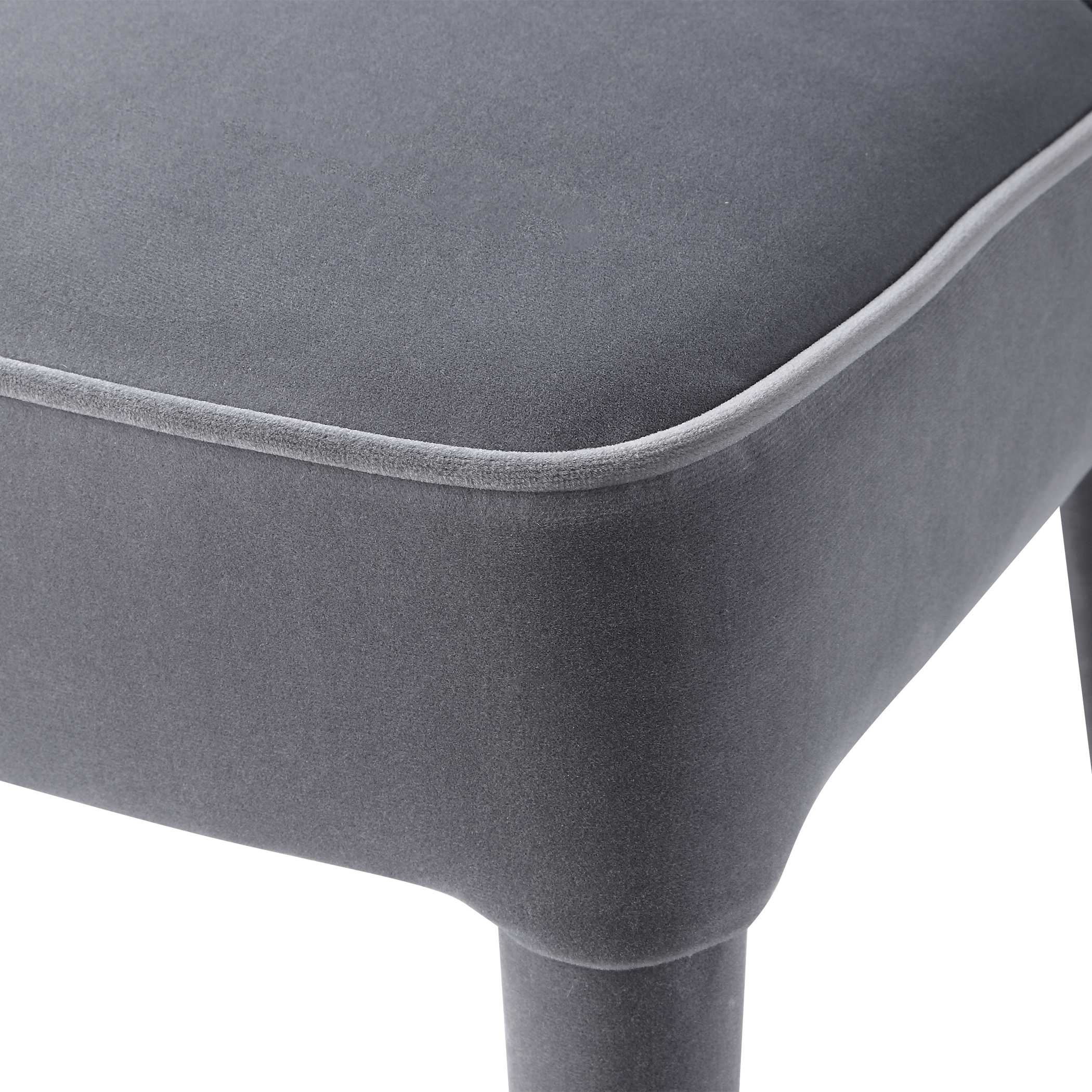 Brie Armless Chair Gray Set Of 2