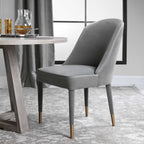Brie Armless Chair Gray Set Of 2