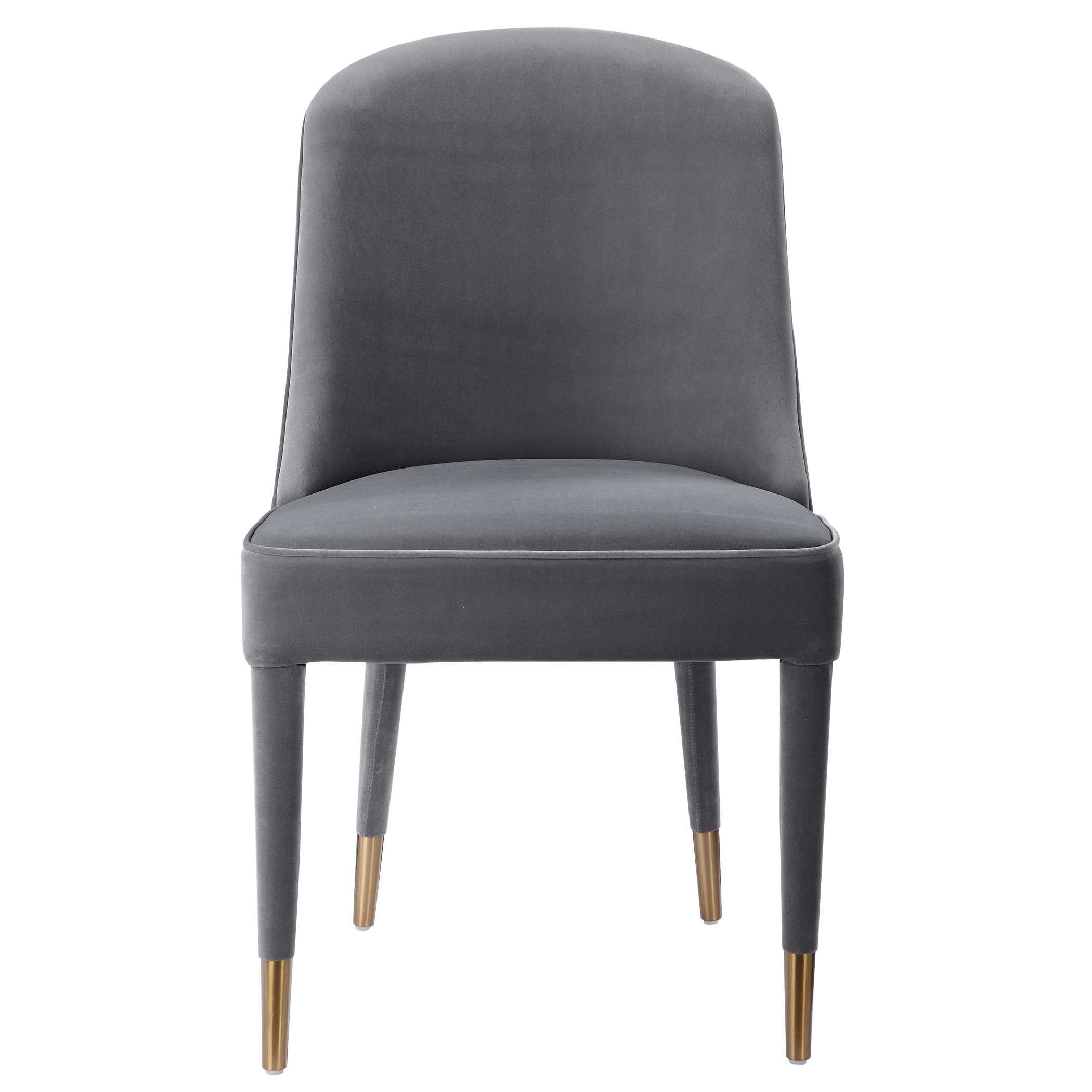 Brie Armless Chair Gray Set Of 2