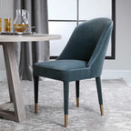Brie Armless Chair Blue Set Of 2