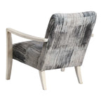 Watercolor Gray Chenille Accent Chair