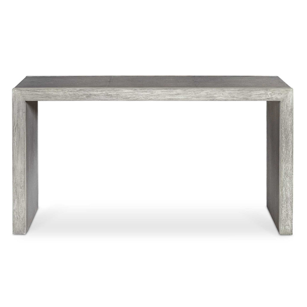 Aerina Aged Gray Console Table