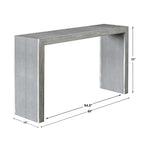 Aerina Aged Gray Console Table
