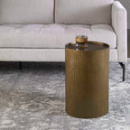 Adrina Drum Accent Table