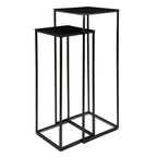 Coreene Nesting Pedestal Tables Set/2
