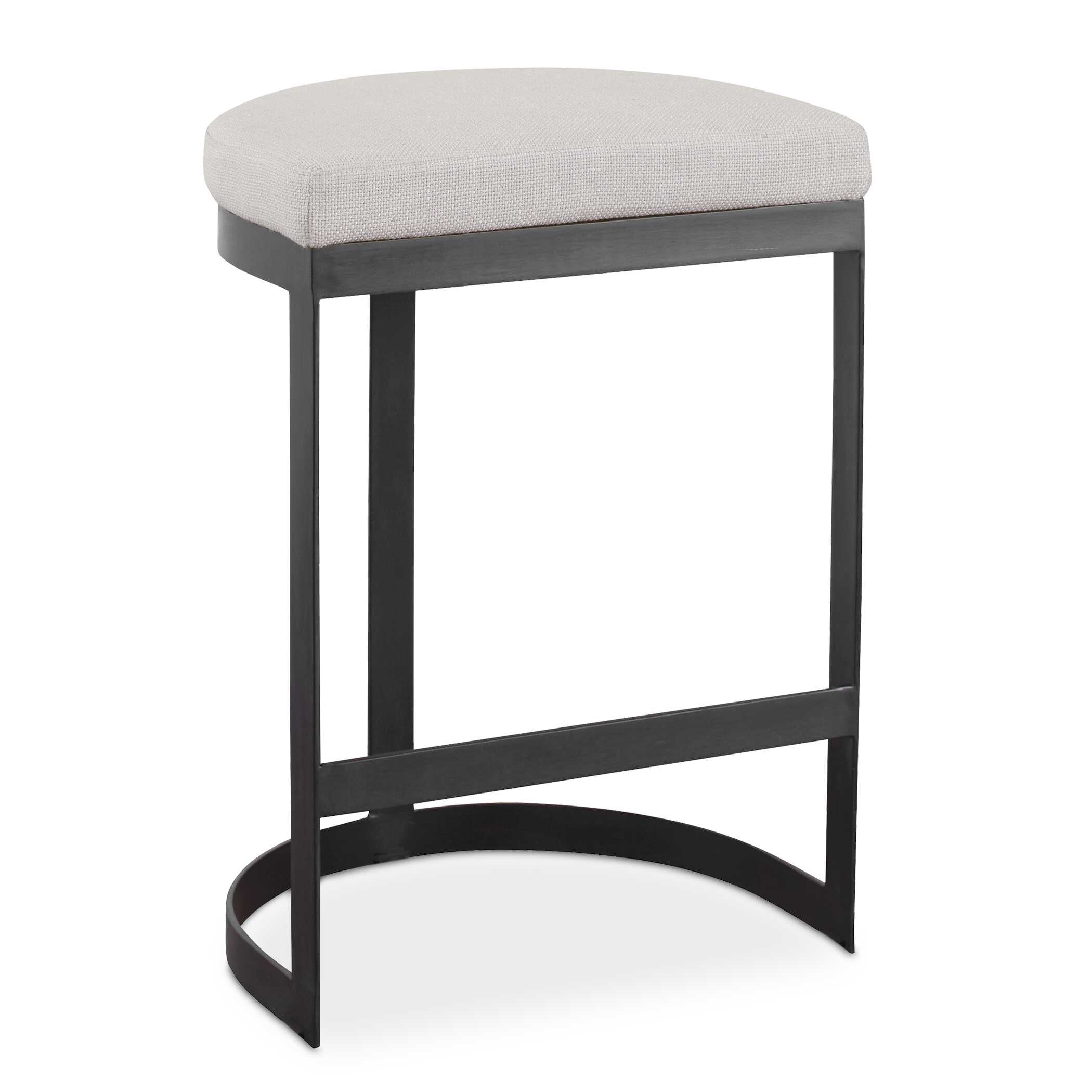 Ivanna Black Iron Counter Stool