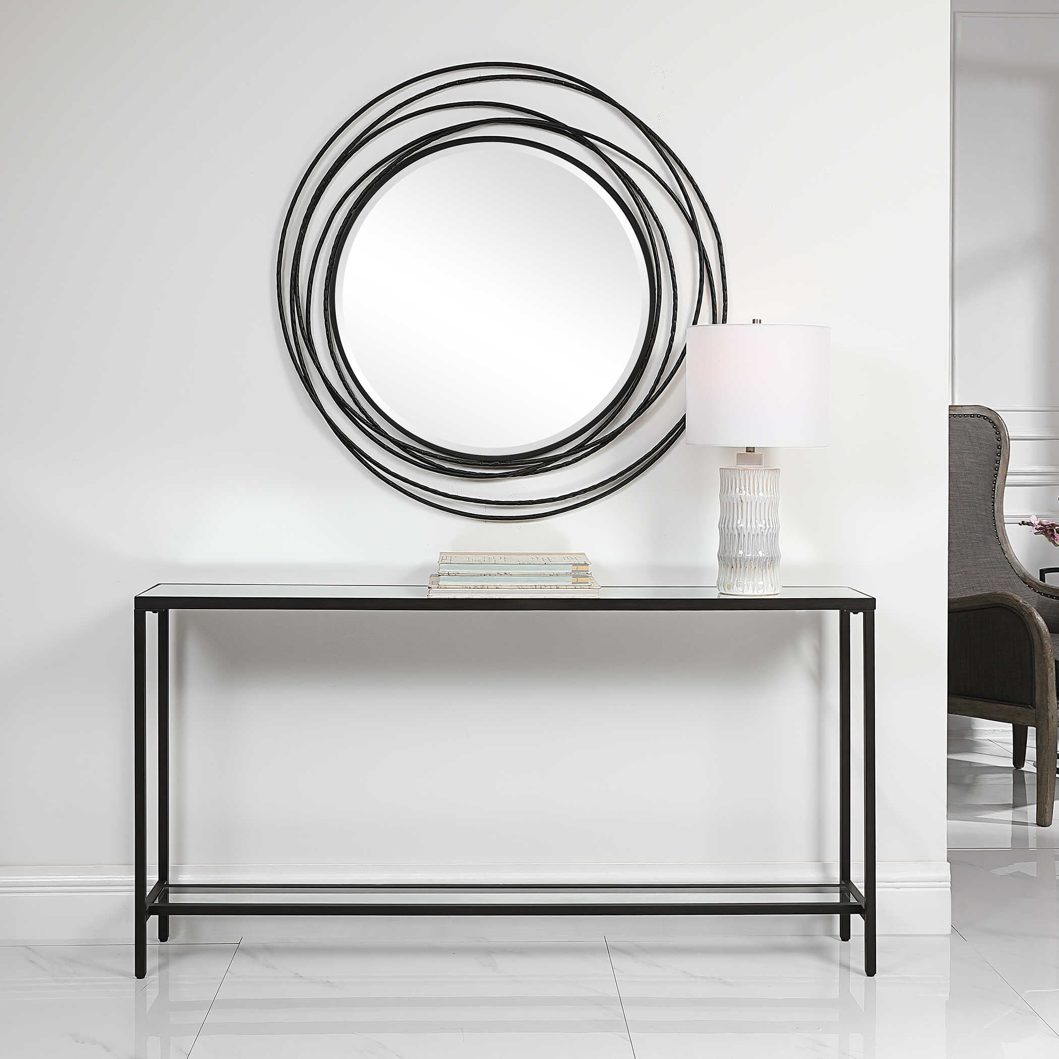Hayley Black Console Table