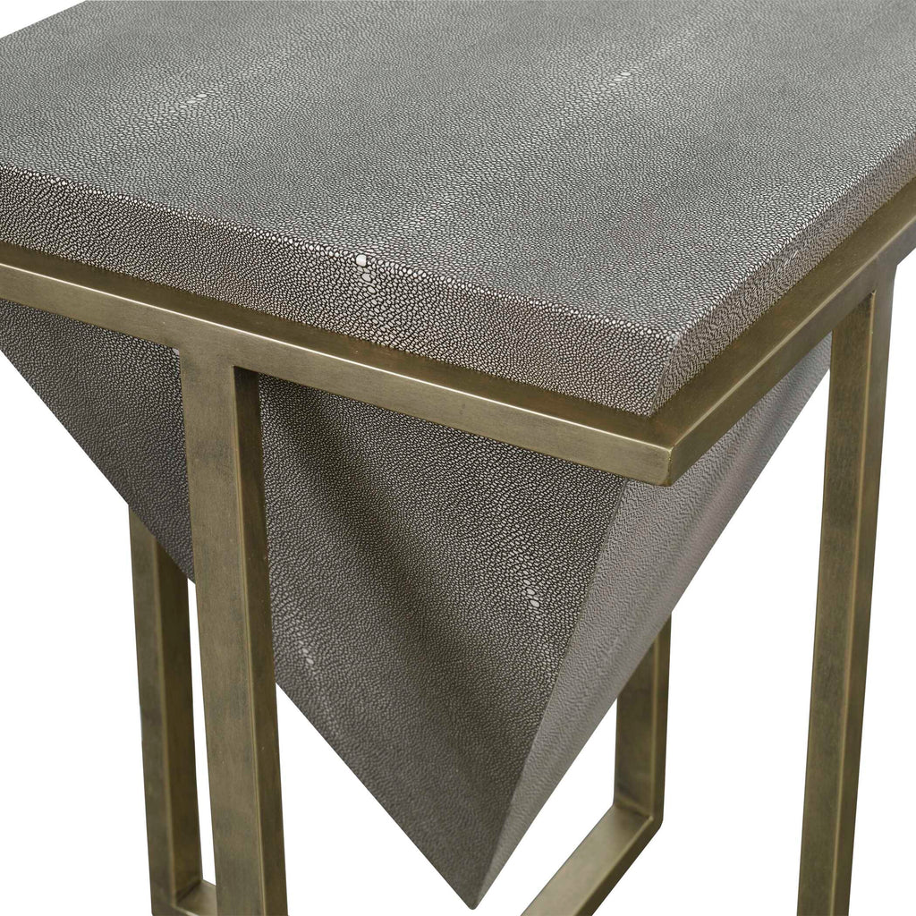 Bertrand Shagreen Accent Table