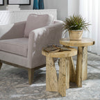Nadette Natural Nesting Tables Set/2