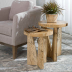 Nadette Natural Nesting Tables Set/2