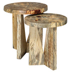 Nadette Natural Nesting Tables Set/2