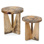Nadette Natural Nesting Tables Set/2