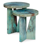 Nadette Blue Nesting Tables Set/2