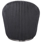 Crue Gray Fabric Swivel Chair