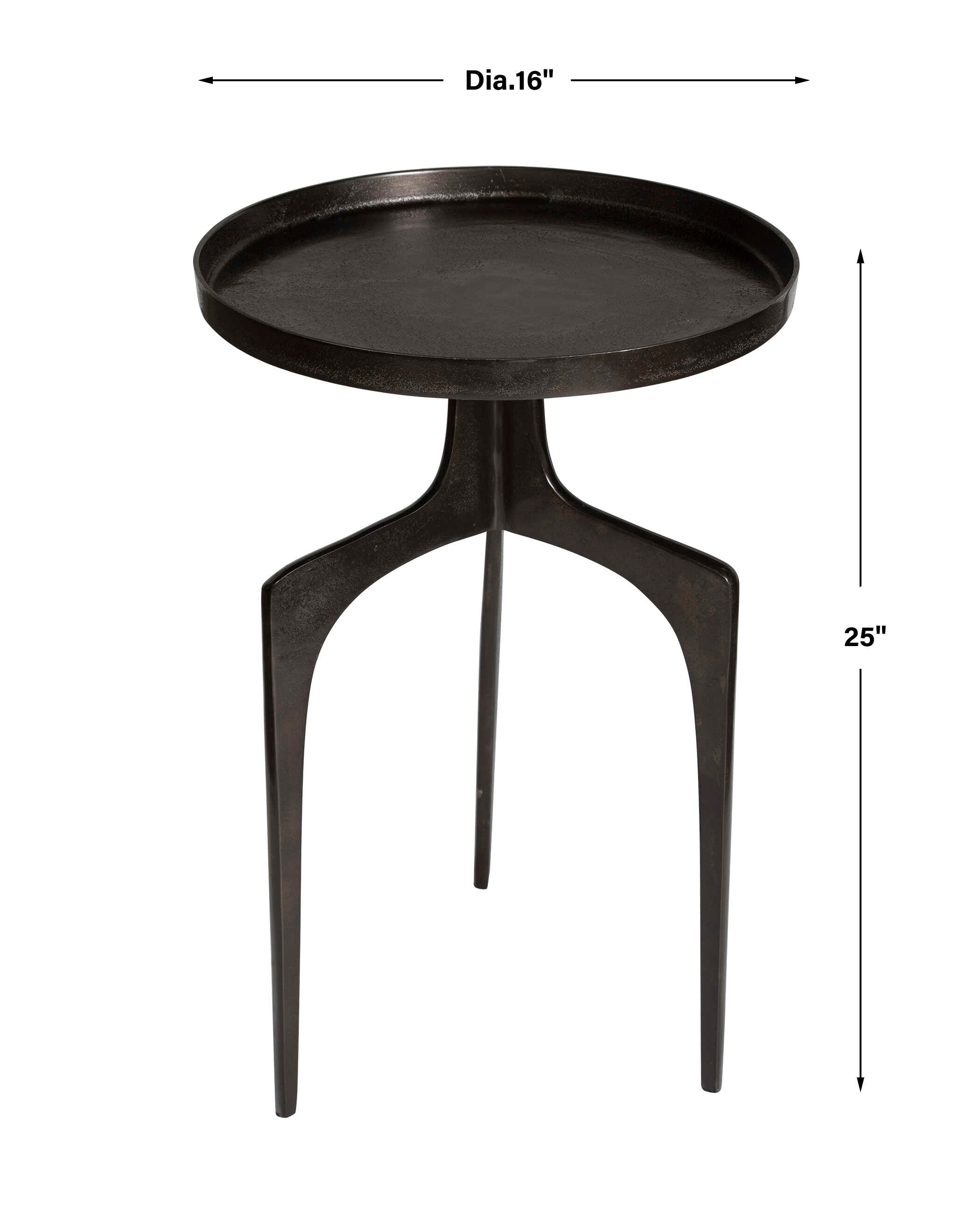 Kenna Bronze Accent Table